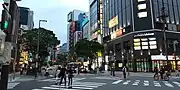 明治通り(中洲交差点付近)