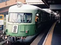 車体塗装復元後の3401編成(2代)。