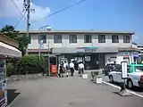 可児駅自由通路設置前の駅前広場