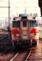 名古屋鉄道 キハ8000系 アルペン特急 宇奈月温泉行（1982年、魚津駅）