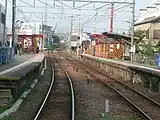 駅舎完成前の様子（2005年8月）