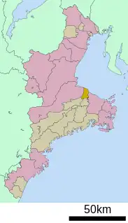 明和町 (三重県)位置図