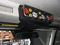 G63 AMG 6x6 運転席頭上にある空気圧調整システムの操作部
