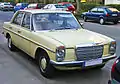 1969年：W114/W115当時の欧州を代表する中型車。5気筒ディーゼルエンジンの採用は世界初。