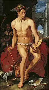 ヘンドリック・ホルツィウス『メルクリウス』（1611年） フランス・ハルス美術館所蔵