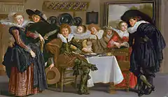 「楽しい仲間」(1635)ディルク・ハルス、マウリッツハイス美術館
