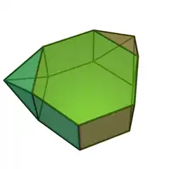 二側錐六角柱