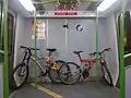 車内の自転車置き場