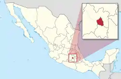 メキシコシティの位置