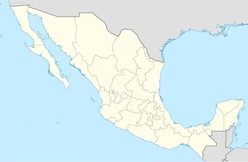 モンテレイの位置(メキシコ内)