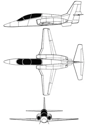 MiG-AT三面図