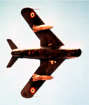 エジプト空軍のMiG-17戦闘機(1981年撮影)