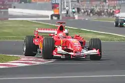 2005年カナダGPでのF2005ミハエル・シューマッハがドライブ