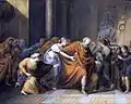 Michel Ghislain Stapleaux, 家族に引き止められるレグルス (1832年)