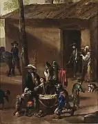 ダイスで遊ぶ兵士たち (1630s)