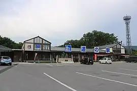 国道365号の東側の沿線にある道の駅浅井三姉妹の郷(2017年5月16日撮影)