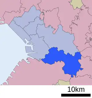 緑区 (千葉市)位置図