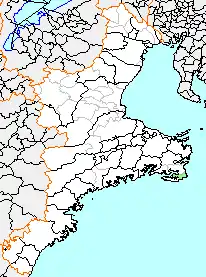 大王町の県内位置図
