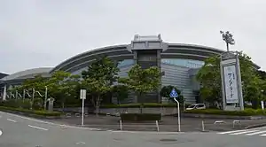 会場の一部にもなった三重県営サンアリーナ