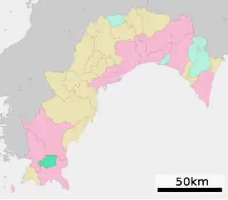 三原村位置図