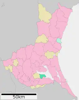美浦村位置図