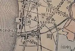 開通間もない頃の新川口支線(1917年)