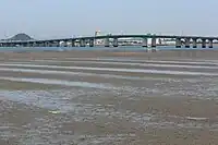 汐川干潟と三河港大橋
