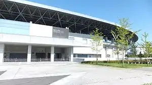 試合会場の一つである兵庫県立三木総合防災公園
