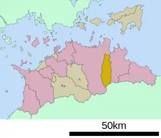 三木町位置図