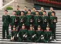 記念写真を撮る人民武装警察官