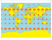 ミラー図法の場合