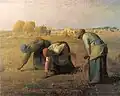 農村の女性のボンネット(ミレー「落穂拾い」 1857年 フランス)