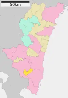 三股町位置図