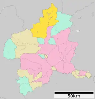 みなかみ町位置図