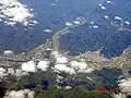 南会津町田島地区田島市街と大川を望む(2006年6月)