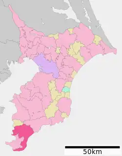 南房総市位置図