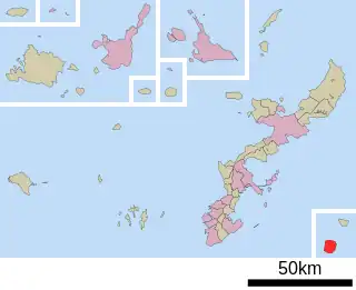 南大東村位置図