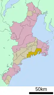 南伊勢町位置図