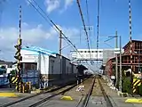 建設中の駅舎（2007年）