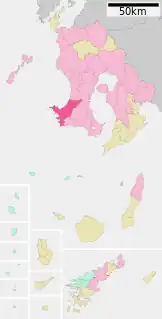 南さつま市位置図