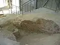 8号窯の壁面。