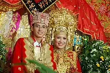 インドネシアの結婚式(ミナンカバウ人)