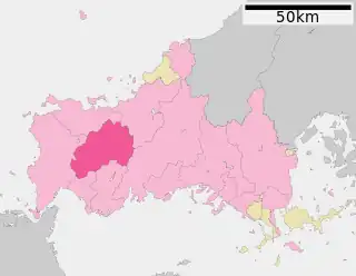 美祢市位置図