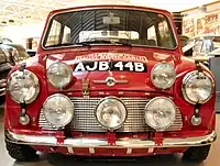 1964年モーリス・ミニ クーパーS1965年ラリー・モンテカルロ優勝車AJB 44B
