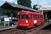 現役時代末期の美濃駅構内（1998年8月4日）