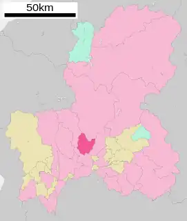 美濃市位置図
