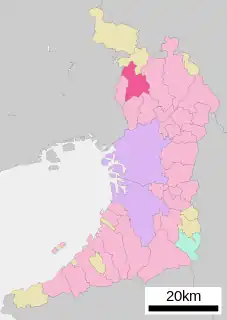 箕面市位置図