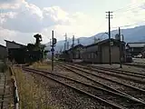 駅北側から見た構内(2009年10月)