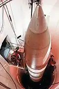 ミサイルサイロの中のミニットマンIII