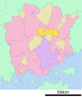 美咲町位置図